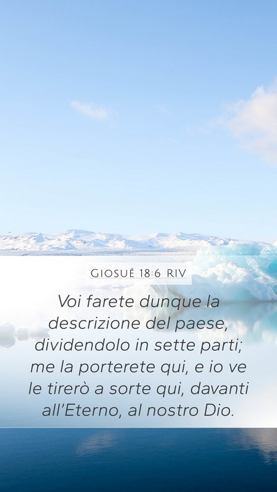 Giosué 18:6 RIV Bible Verse Image