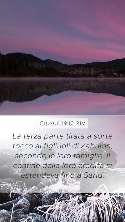 Giosué 19:10 RIV Bible Verse Image
