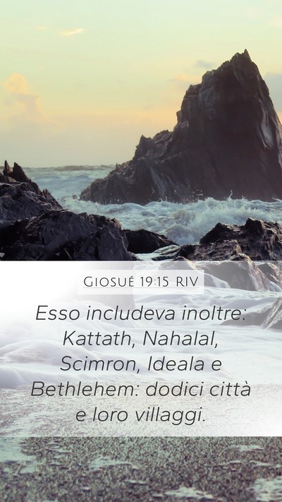 Giosué 19:15 RIV Bible Verse Image