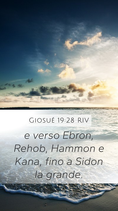 Giosué 19:28 RIV Bible Verse Image