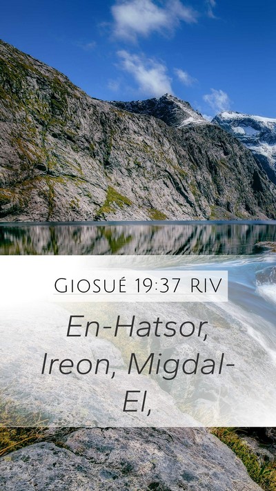 Giosué 19:37 RIV Bible Verse Image