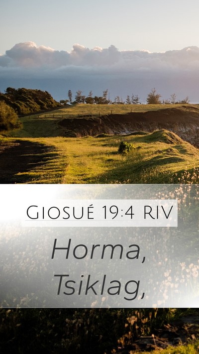Giosué 19:4 RIV Bible Verse Image