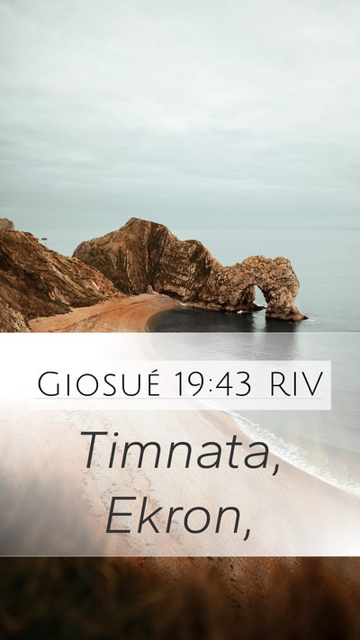 Giosué 19:43 RIV Bible Verse Image