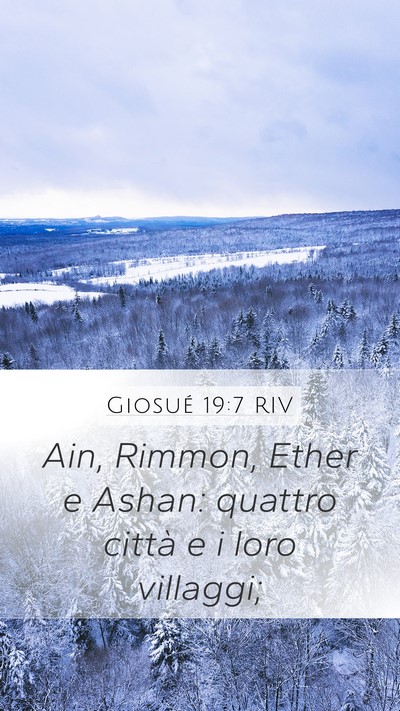 Giosué 19:7 RIV Bible Verse Image