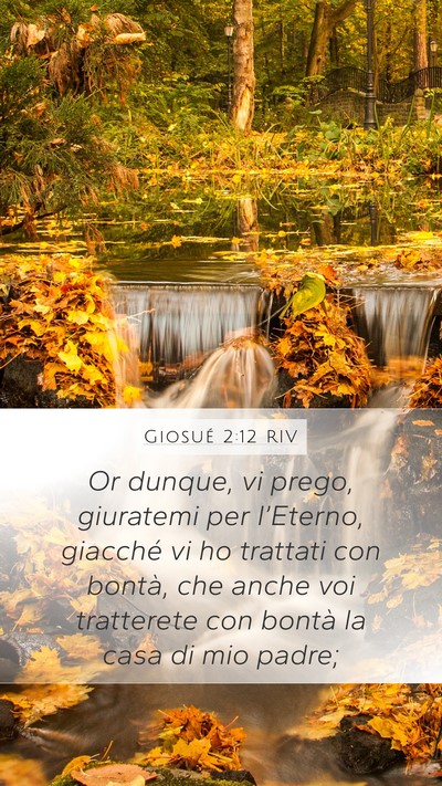 Giosué 2:12 RIV Bible Verse Image