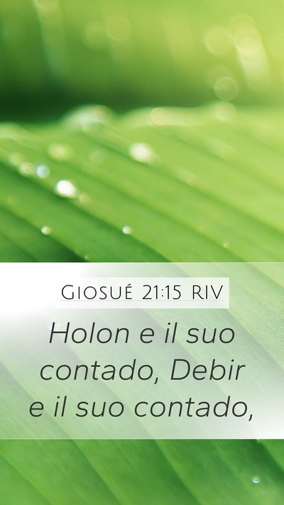 Giosué 21:15 RIV Bible Verse Image
