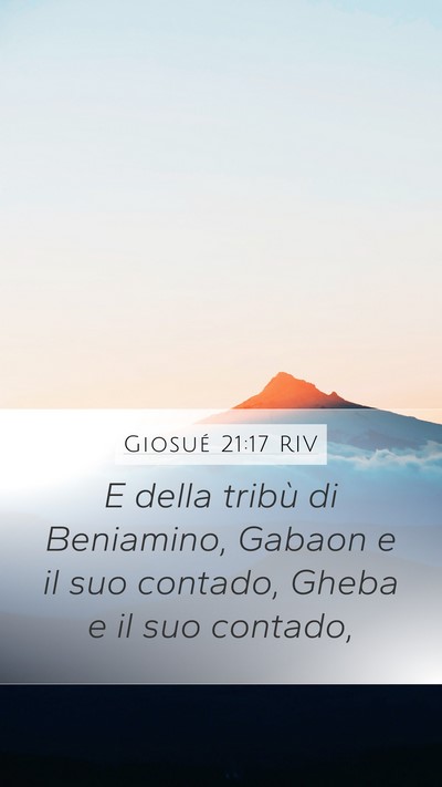 Giosué 21:17 RIV Bible Verse Image