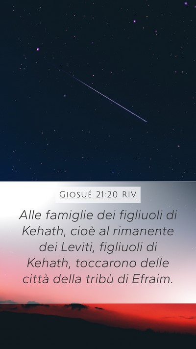 Giosué 21:20 RIV Bible Verse Image