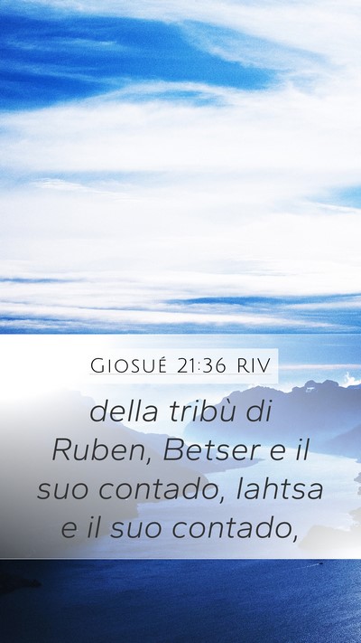 Giosué 21:36 RIV Bible Verse Image