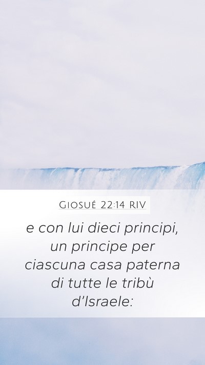 Giosué 22:14 RIV Bible Verse Image