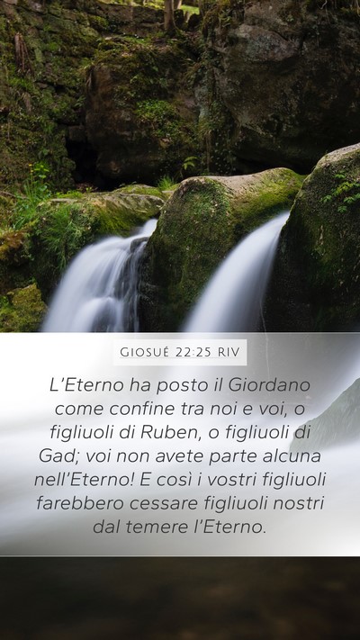 Giosué 22:25 RIV Bible Verse Image