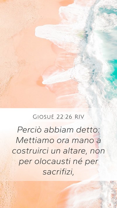 Giosué 22:26 RIV Bible Verse Image
