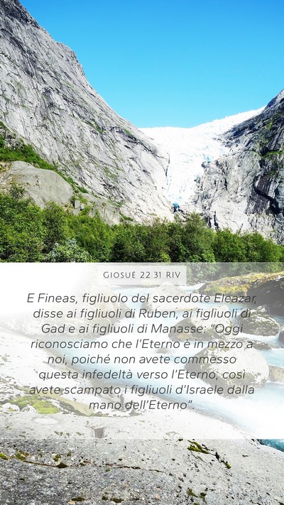 Giosué 22:31 RIV Bible Verse Image