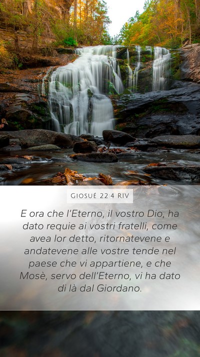 Giosué 22:4 RIV Bible Verse Image
