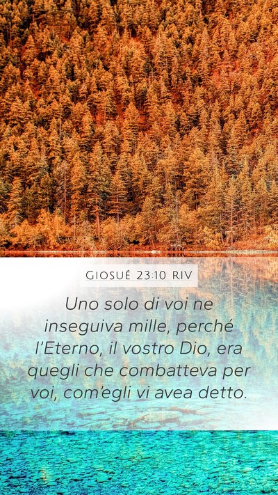Giosué 23:10 RIV Bible Verse Image