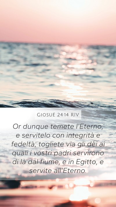 Giosué 24:14 RIV Bible Verse Image