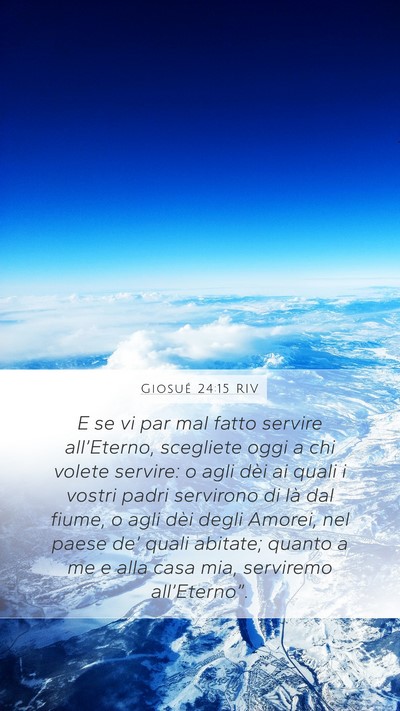 Giosué 24:15 RIV Bible Verse Image