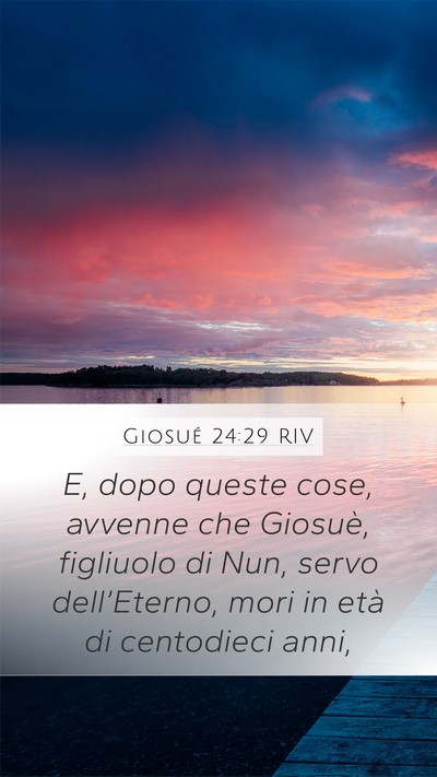Giosué 24:29 RIV Bible Verse Image