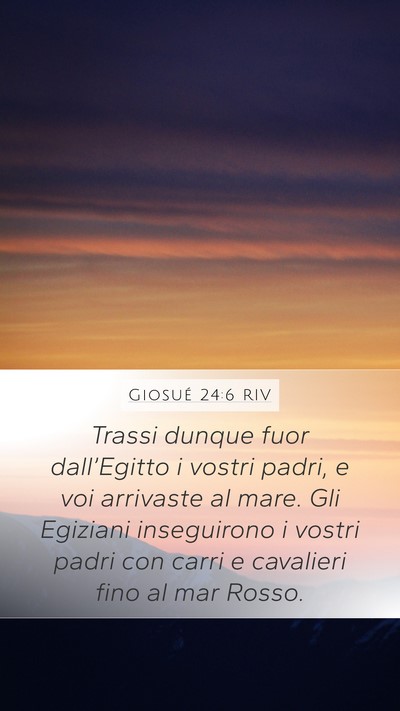 Giosué 24:6 RIV Bible Verse Image
