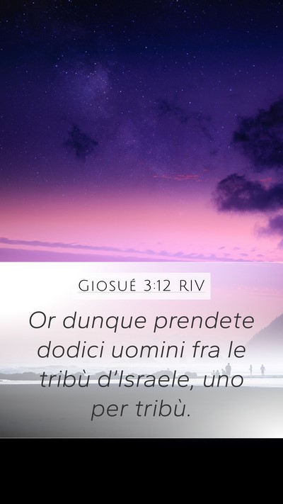 Giosué 3:12 RIV Bible Verse Image