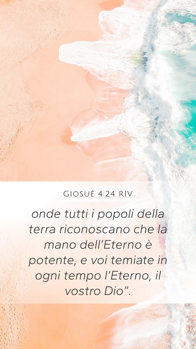 Giosué 4:24 RIV Bible Verse Image