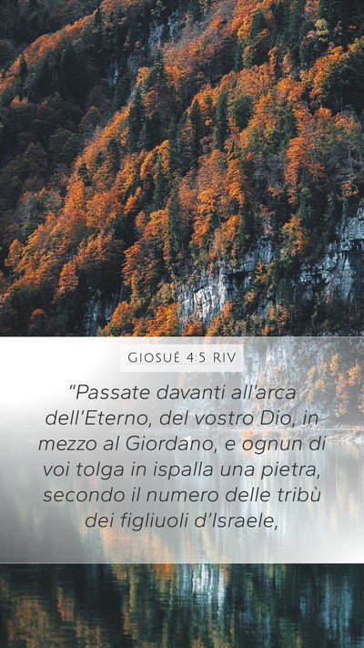 Giosué 4:5 RIV Bible Verse Image