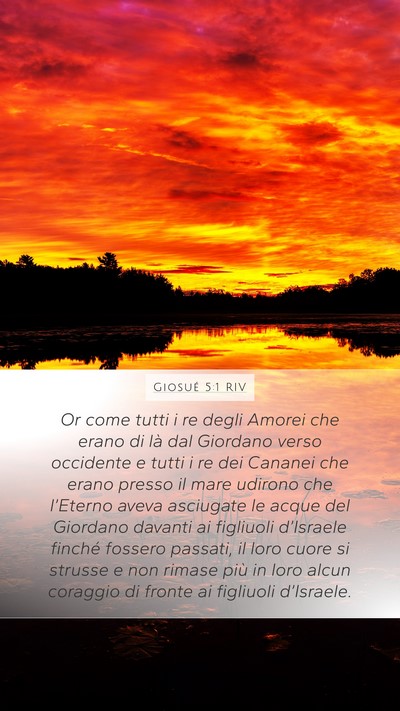 Giosué 5:1 RIV Bible Verse Image