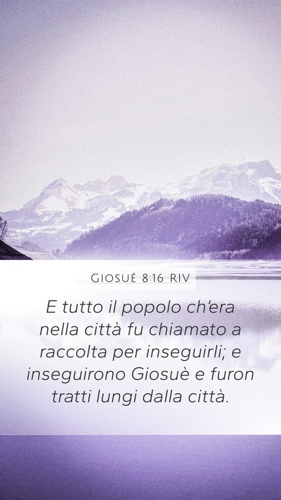 Giosué 8:16 RIV Bible Verse Image