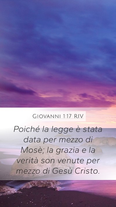 Giovanni 1:17 RIV Bible Verse Image