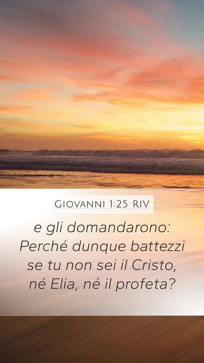 Giovanni 1:25 RIV Bible Verse Image