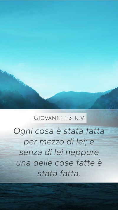 Giovanni 1:3 RIV Bible Verse Image