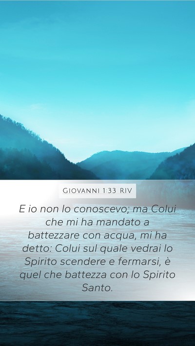 Giovanni 1:33 RIV Bible Verse Image