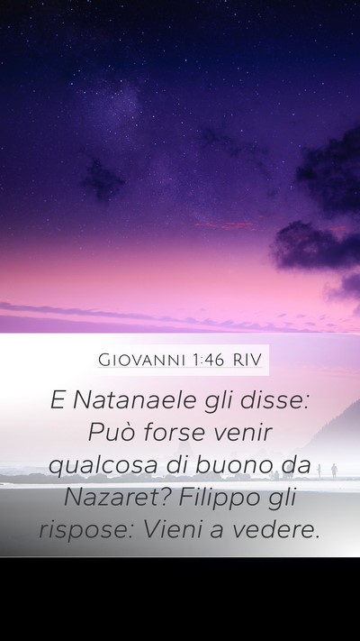 Giovanni 1:46 RIV Bible Verse Image