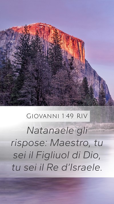 Giovanni 1:49 RIV Bible Verse Image