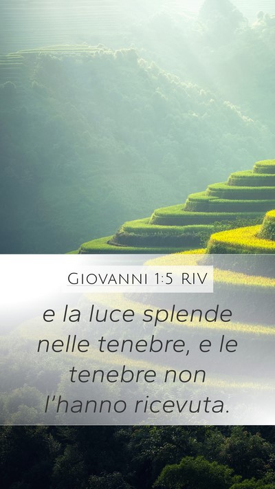 Giovanni 1:5 RIV Bible Verse Image