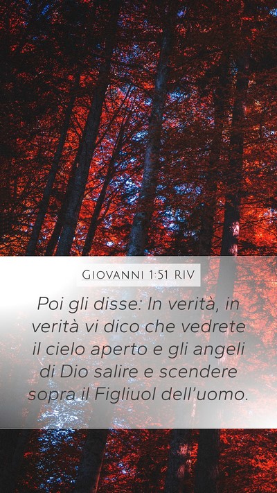 Giovanni 1:51 RIV Bible Verse Image
