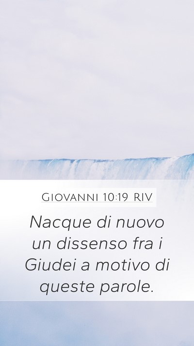 Giovanni 10:19 RIV Bible Verse Image