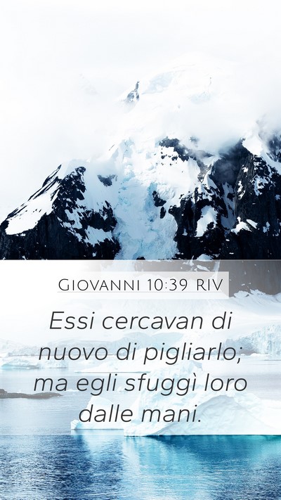 Giovanni 10:39 RIV Bible Verse Image