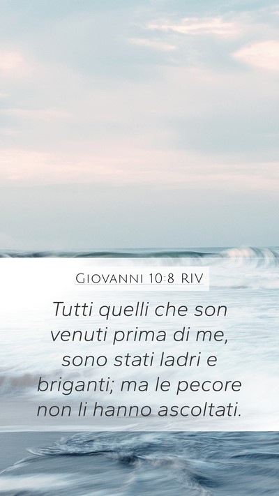 Giovanni 10:8 RIV Bible Verse Image
