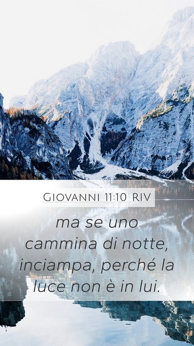 Giovanni 11:10 RIV Bible Verse Image