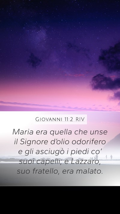 Giovanni 11:2 RIV Bible Verse Image