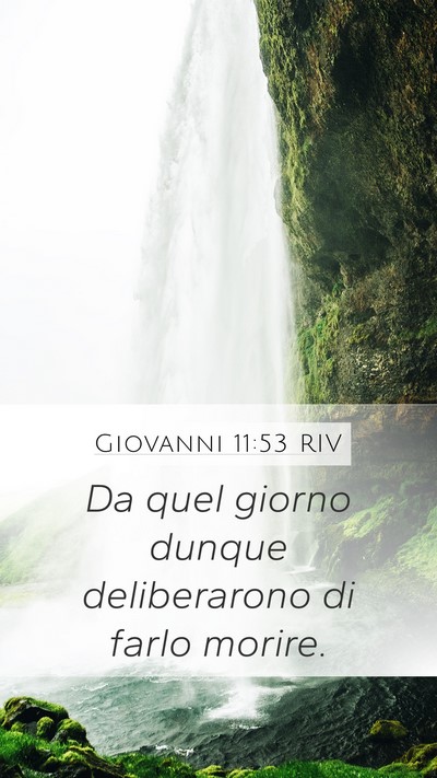 Giovanni 11:53 RIV Bible Verse Image