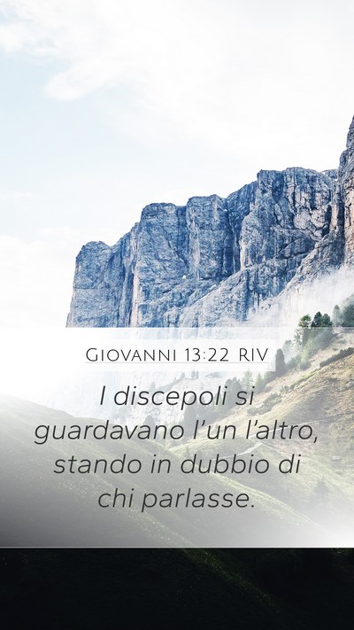 Giovanni 13:22 RIV Bible Verse Image