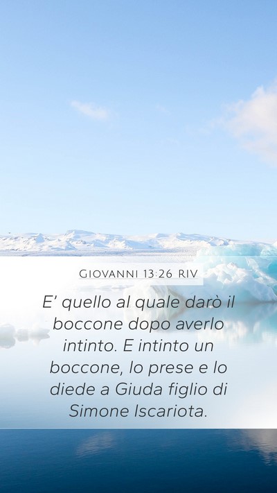 Giovanni 13:26 RIV Bible Verse Image