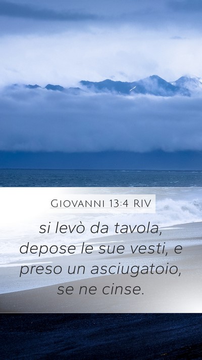 Giovanni 13:4 RIV Bible Verse Image