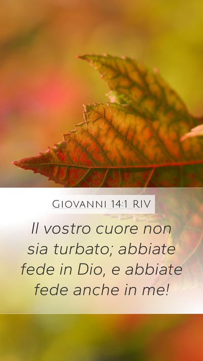 Giovanni 14:1 RIV Bible Verse Image