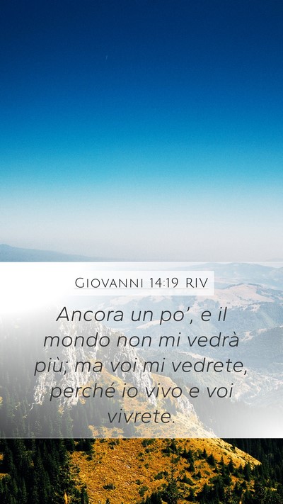 Giovanni 14:19 RIV Bible Verse Image