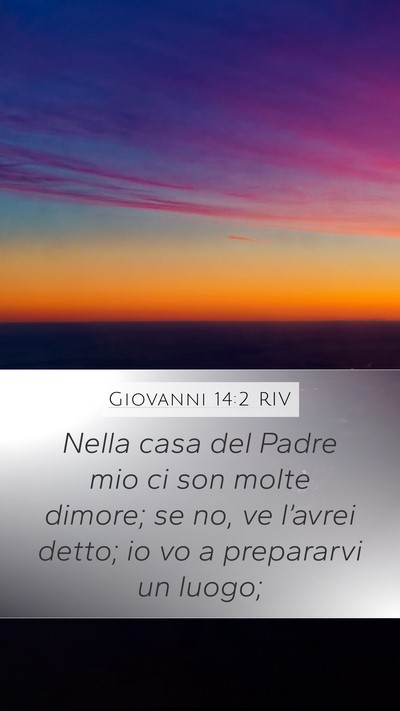Giovanni 14:2 RIV Bible Verse Image