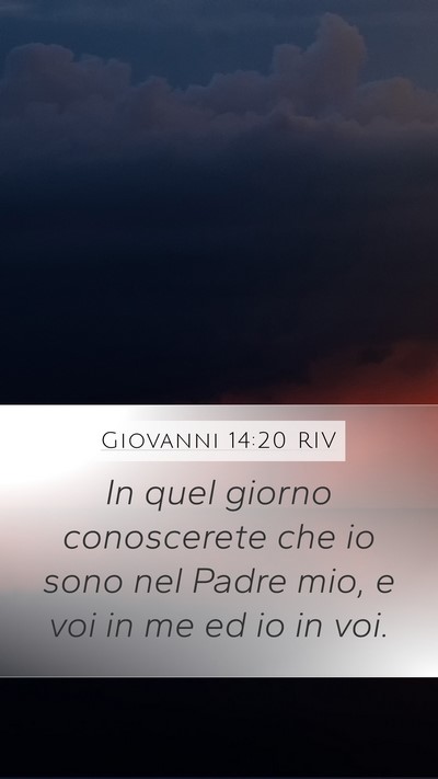 Giovanni 14:20 RIV Bible Verse Image