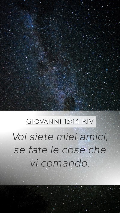 Giovanni 15:14 RIV Bible Verse Image